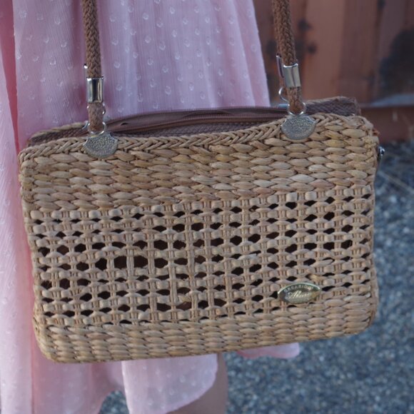 Vintage Raffia Ladies Handbag Made In Italy - Picture 4 of 10